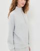 Varley Varley Hawley Half Zip Sweatshirt Light Grey Marl - 4