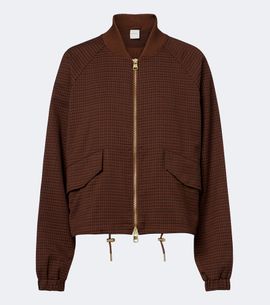Varley Varley Keagan checked twill bomber jacket