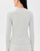 Varley Varley Kesia Long Sleeve Henley Top Light Grey Marl - 3