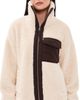 Varley Varley Lowell Sherpa Jacket Sandshell/Coffee Bean - 1