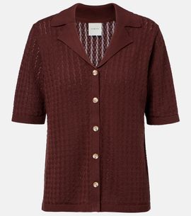 Varley Varley Madelene pointelle cotton shirt