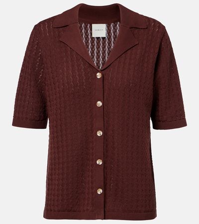 Varley Varley Madelene pointelle cotton shirt