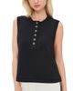Varley Varley Marla Button Placket Tank Black - 1