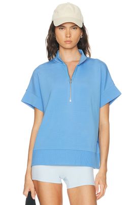 Varley Varley Ritchie Half Zip Short Sleeve Sweatshirt