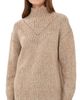 Varley Varley Rosalind High Neck Sweater Mid Tan Fleck - 1