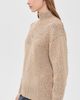 Varley Varley Rosalind High Neck Sweater Mid Tan Fleck - 4
