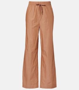 Varley Varley Rowan pinstripe cotton straight pants