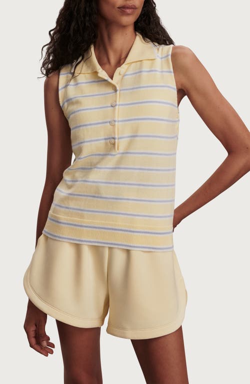 Varley Varley Rue Striped Polo Tank