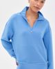 Varley Varley Sian Cropped Half Zip Sweatshirt Marina - 2