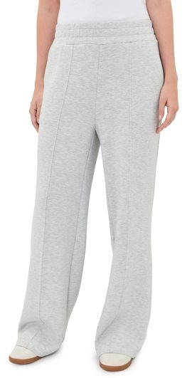 Varley Varley The Wide Leg 30 Pants Light Grey Marl