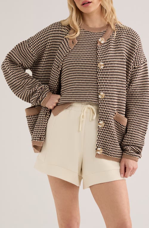 Varley Varley Tidewell Cotton Jacquard Cardigan