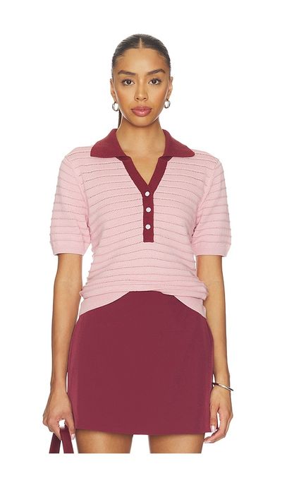 Varley Varley Wren Knit Polo Top