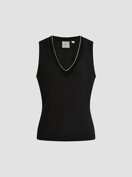 Varley Women's Corby Rib-Knit Plunging V-Neck Tank