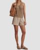 Varley Women's Darina Striped Stretch-Cotton Seersucker Shorts - 2