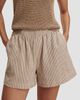 Varley Women's Darina Striped Stretch-Cotton Seersucker Shorts - 3