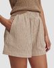 Varley Women's Darina Striped Stretch-Cotton Seersucker Shorts - 4