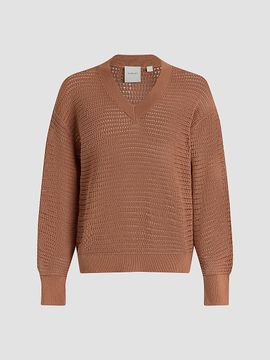 Varley Women's Gaia Open-Knit Cotton Sweater