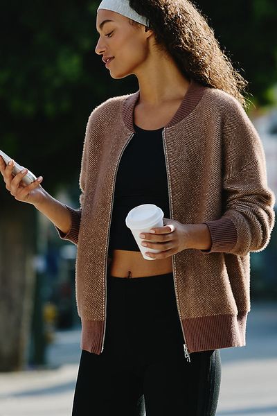 Varley Zenia Zip-Up Sweater