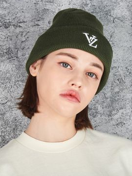 VARZAR 3D Monogram Beanie_Khaki