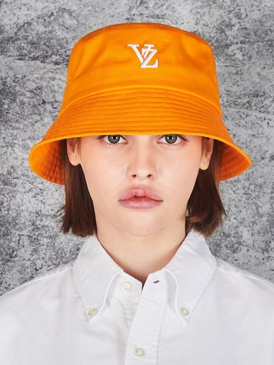 VARZAR 3D Monogram Bucket Hat_Orange