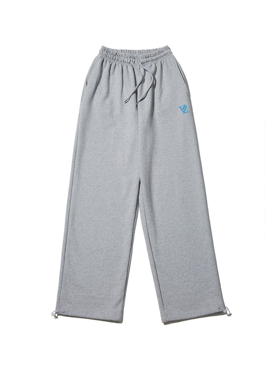 VARZAR 3D Monogram Wide 2-Way Cotton Pants [Gray]