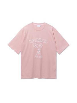 VARZAR Cotton Beach Graphic Short-Sleeve T-Shirt [Pink]