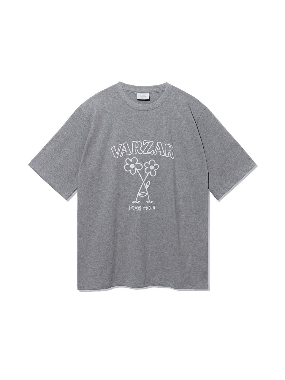 VARZAR Floral Short-Sleeve Relaxed Fit T-Shirt