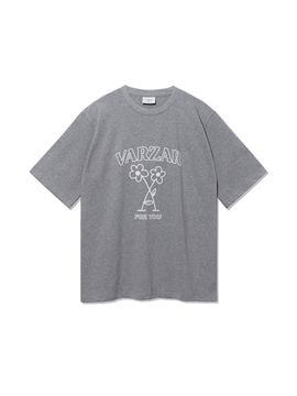VARZAR Floral Short-Sleeve Relaxed Fit T-Shirt