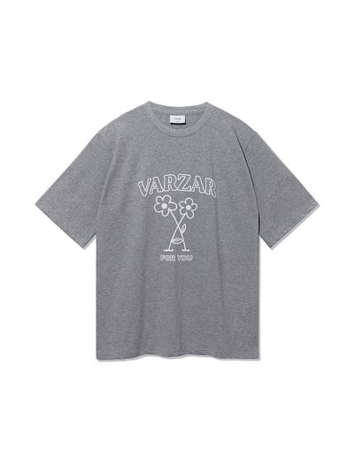 VARZAR Floral Short-Sleeve Relaxed Fit T-Shirt