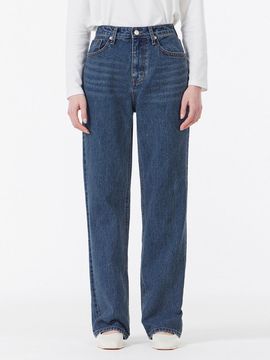 VARZAR Signature Studded Straight-Fit Denim Pants [Indigo]