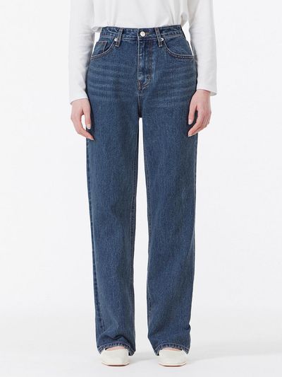 VARZAR Signature Studded Straight-Fit Denim Pants [Indigo]