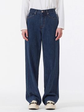 VARZAR Signature Studded Wide-Fit Denim Pants [Dark Indigo]