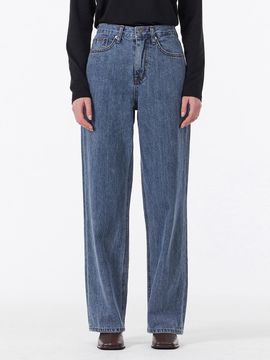 VARZAR Signature Studded Wide-Fit Denim Pants [Indigo]