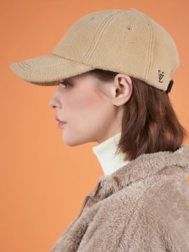 VARZAR Soft Over-Fit Fleece Ball Cap_Beige