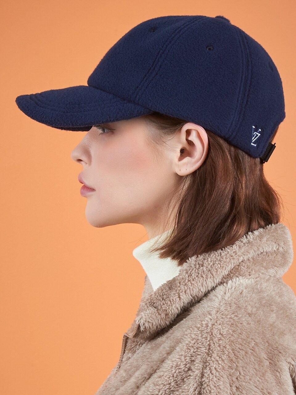 VARZAR Soft Over-Fit Fleece Ball Cap_Navy