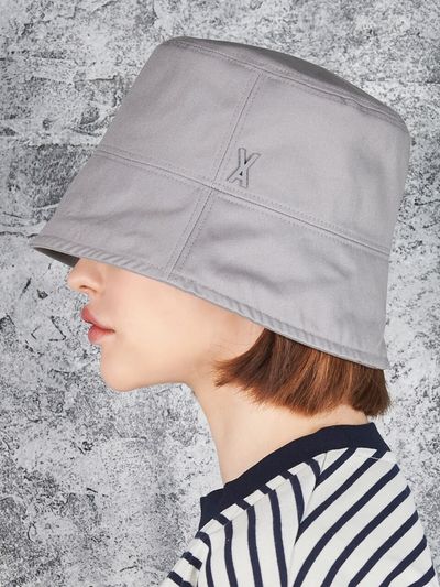 VARZAR Stud Drop Overfit Bucket Hat_Gray