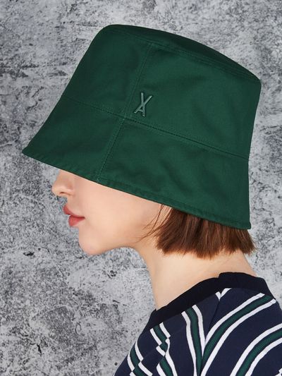 VARZAR Stud Drop Overfit Bucket Hat_Green