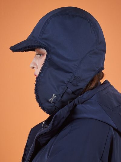 VARZAR Stud Logo Over-Fit Trooper Hat_Navy