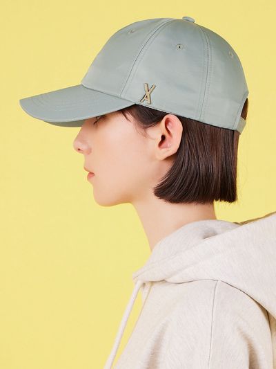 VARZAR Stud Logo Overfit Polyester Ball Cap