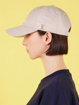 VARZAR Stud Logo Overfit Polyester Ball Cap_Baby Pink