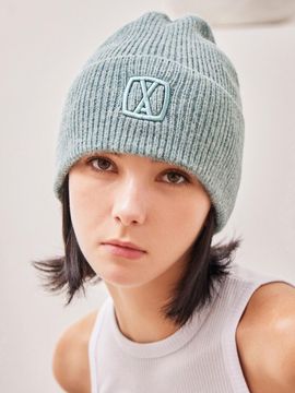 VARZAR VA Square 3D Jacquard Beanie [GREEN]