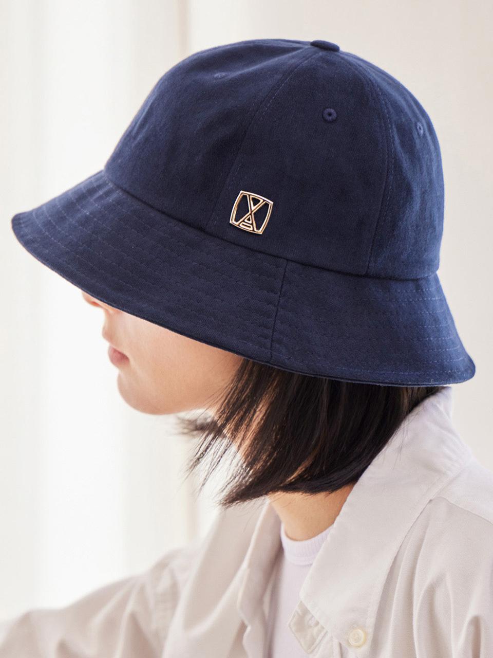 VARZAR VA Square Stud 6-Panel Bucket Hat [Navy]