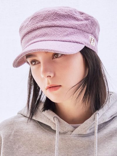 VARZAR VA Square Stud Wool Matroos Cap_Purple