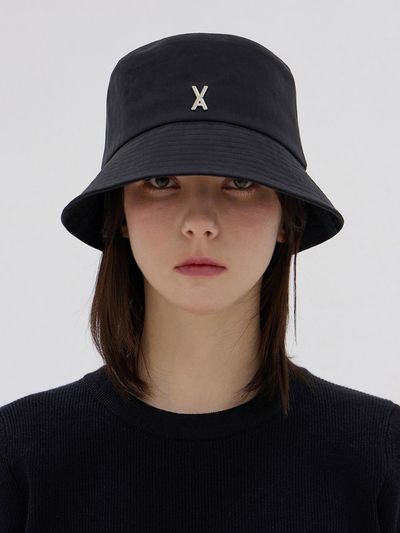 VARZAR VA Stud Basic Bucket Hat_Black