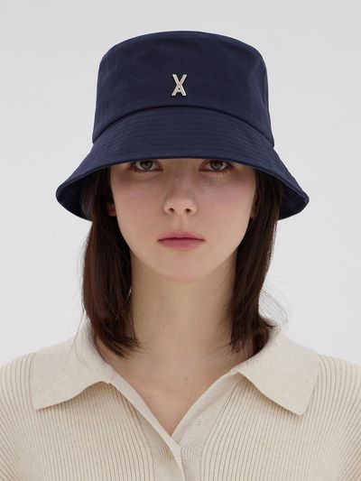 VARZAR VA Stud Basic Bucket Hat_Navy