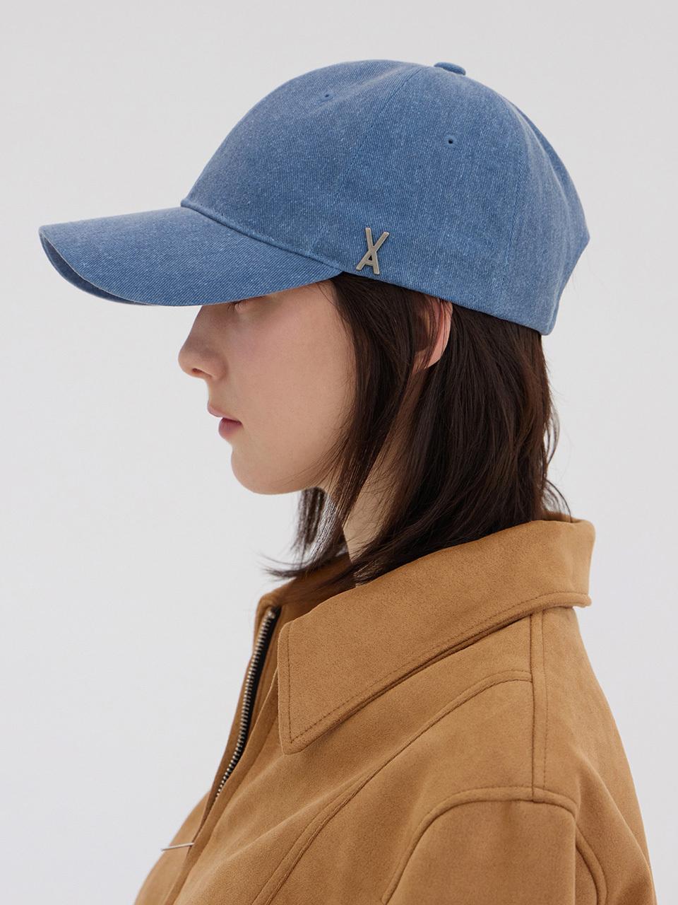 VARZAR VA Stud Pigment Ball Cap_Blue