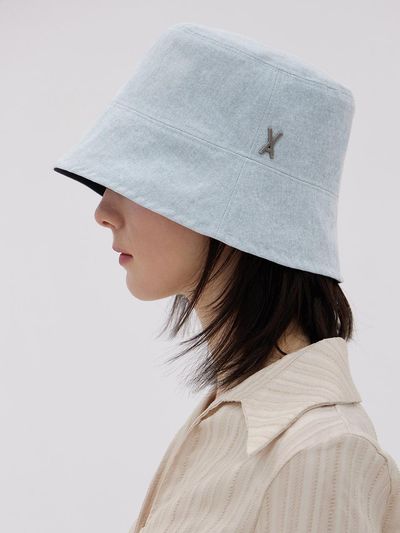 VARZAR VA Stud Pigment Bucket Hat_Sky