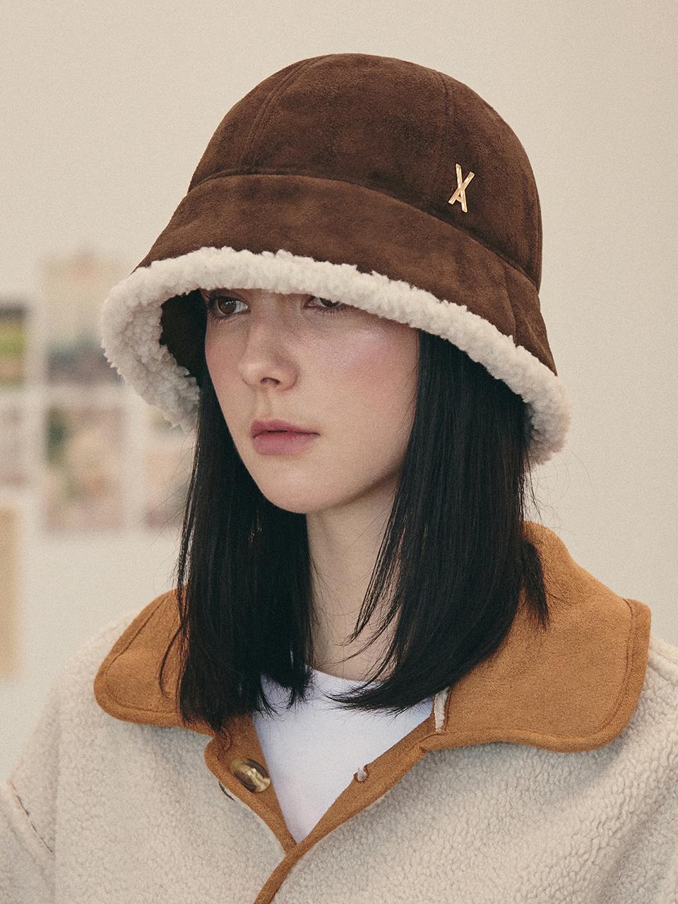 VARZAR VA Studded Mustang Free-size Hat [BROWN]