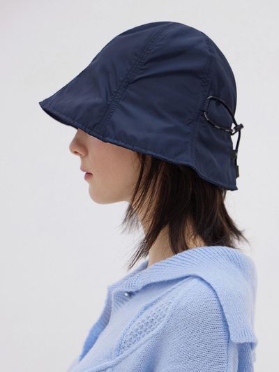 VARZAR VARZAR Label String Bucket Hat_Navy