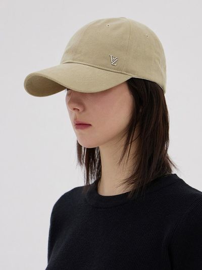 VARZAR VZ Minimal Stud Ball Cap_Beige